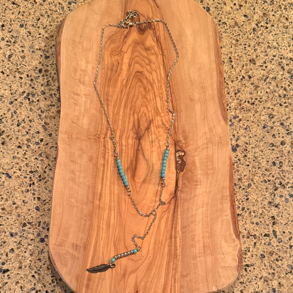 Delicate Turquoise Bead Layered Necklace -Boho Festival Ready